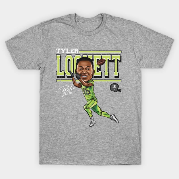 Tyler Lockett Seattle Cartoon T-Shirt by Buya_Hamkac